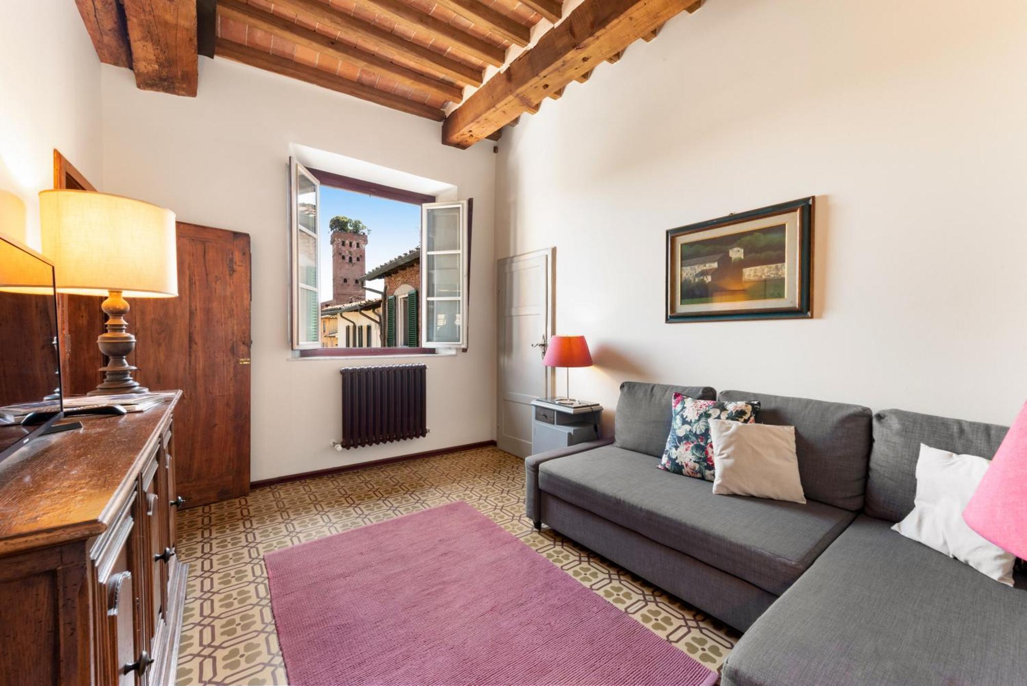 Al Carmine Apartments Towers View With Ac Lucca Exterior foto